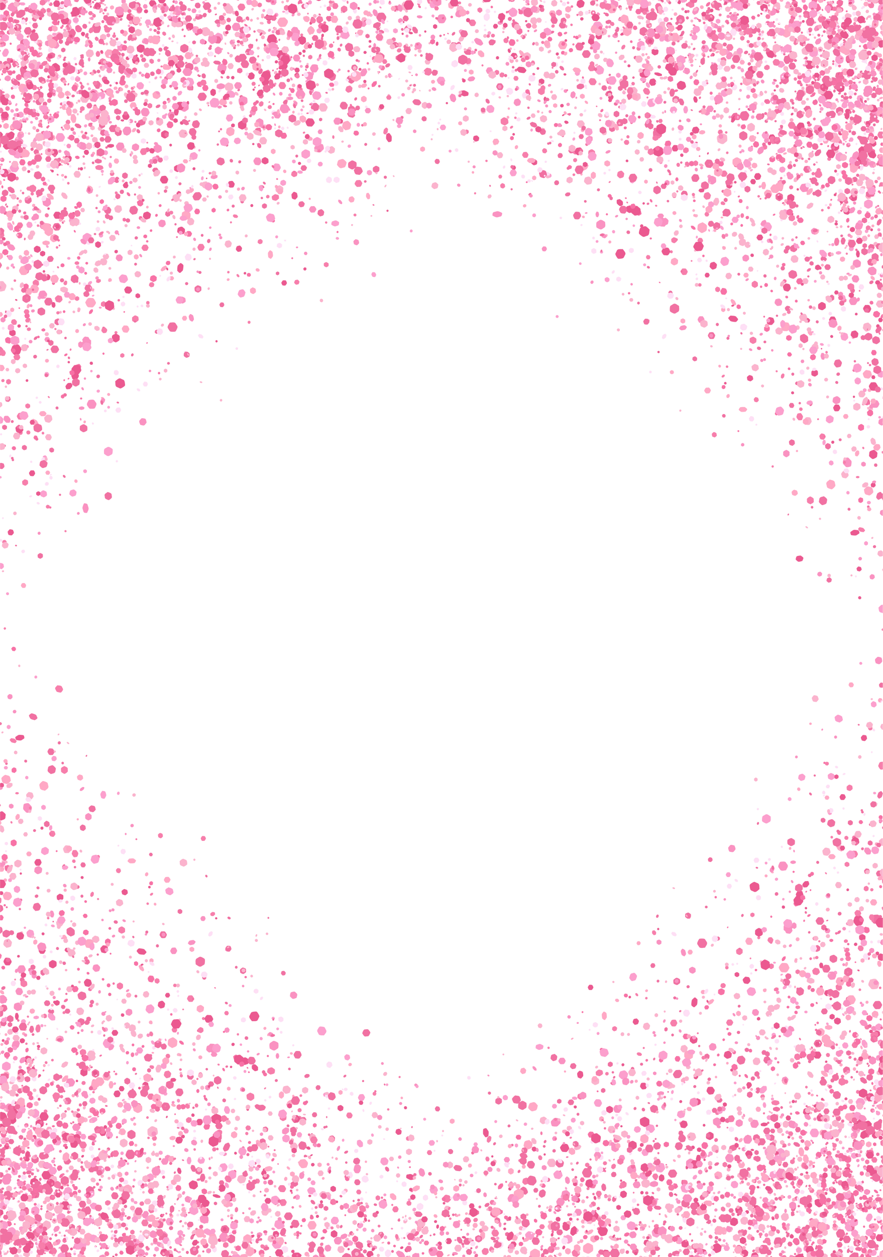 Hot pink sparkling glitter rhomb frame
